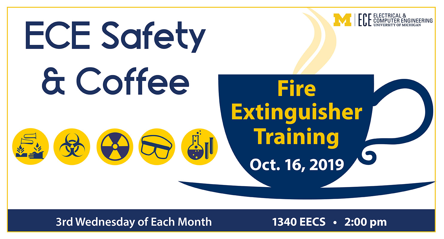 ECE Safety & Coffee (Fire Extinguisher) flyer